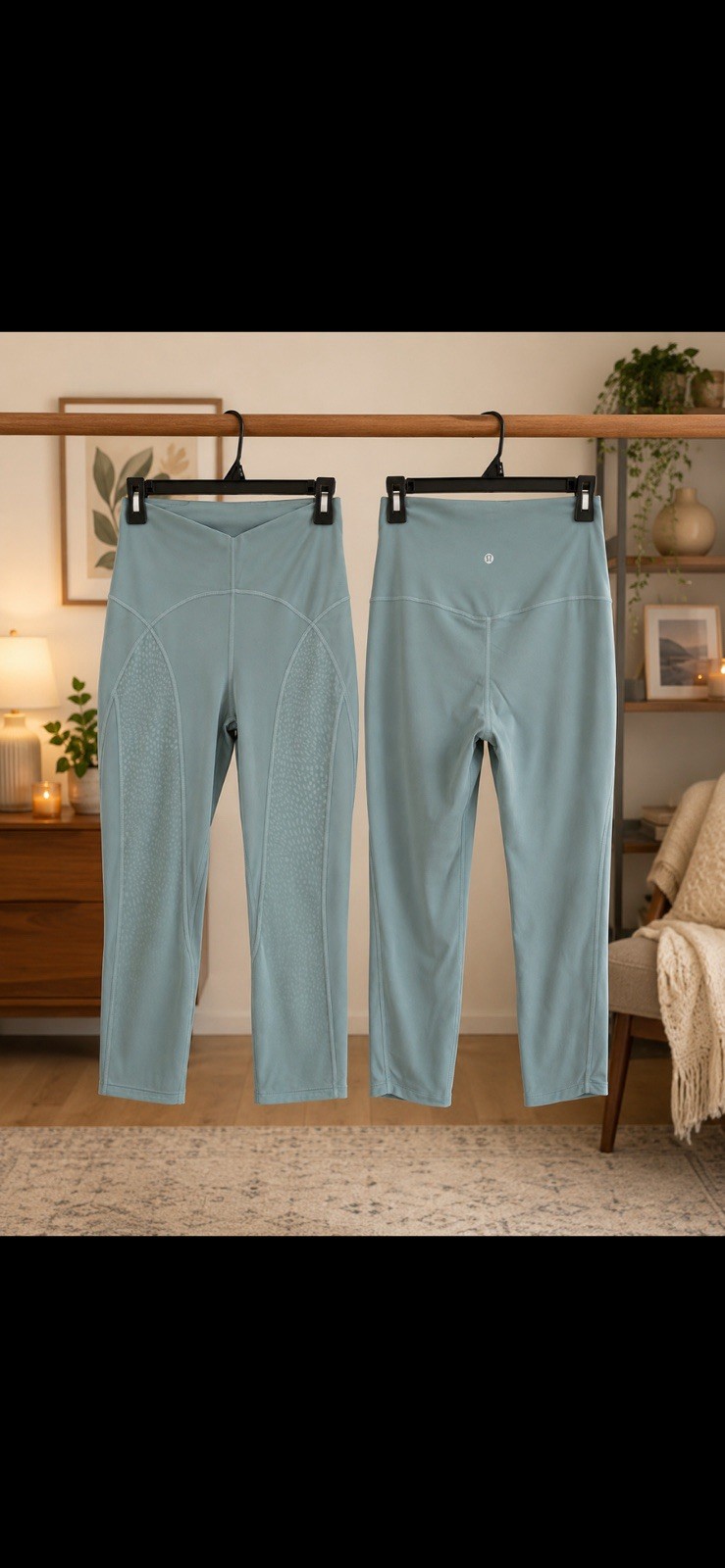 Lululemon Nulu and Mesh Mid-Rise Yoga Crop 23″, Size 8 (new, in packaging)