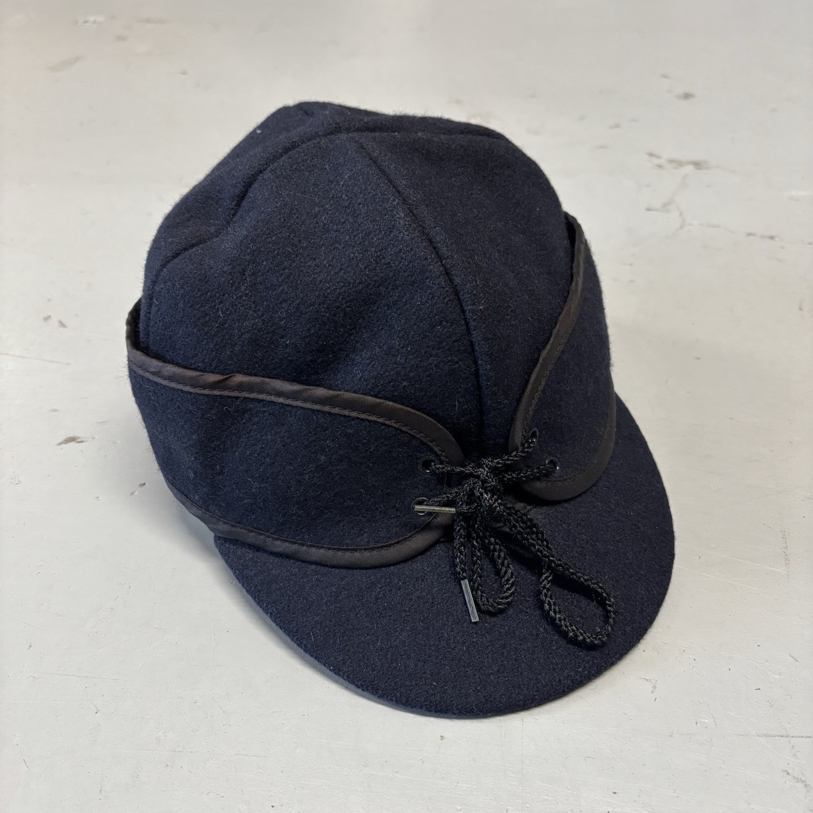 Vintage 1940s Blizzard Wool Cap – Stormy Kromer Style – Made in USA – Size 7 1/2