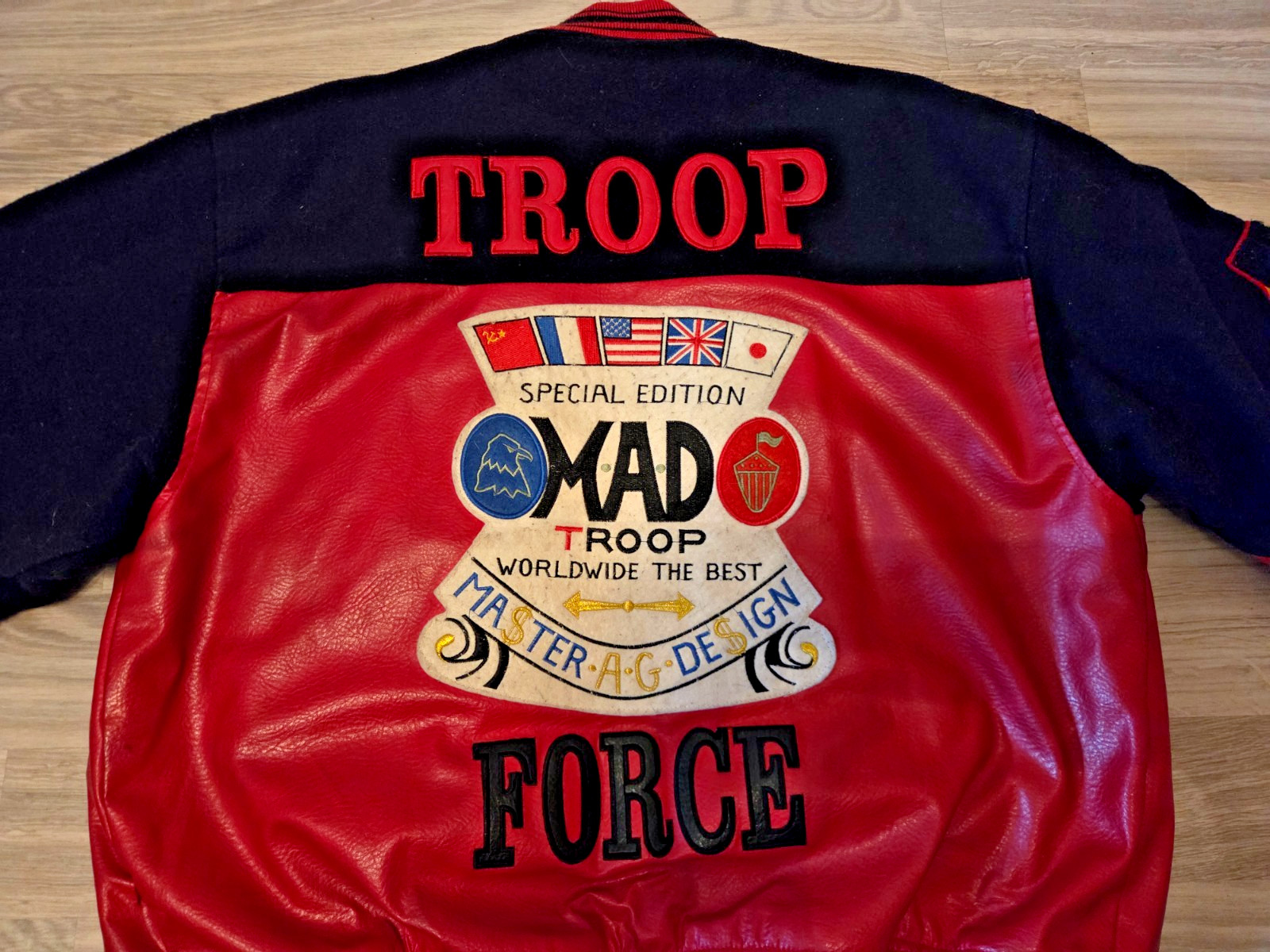 Ultra Rare Vintage 80s World of Troop Jacket – “Force” Special Edition MAD Large