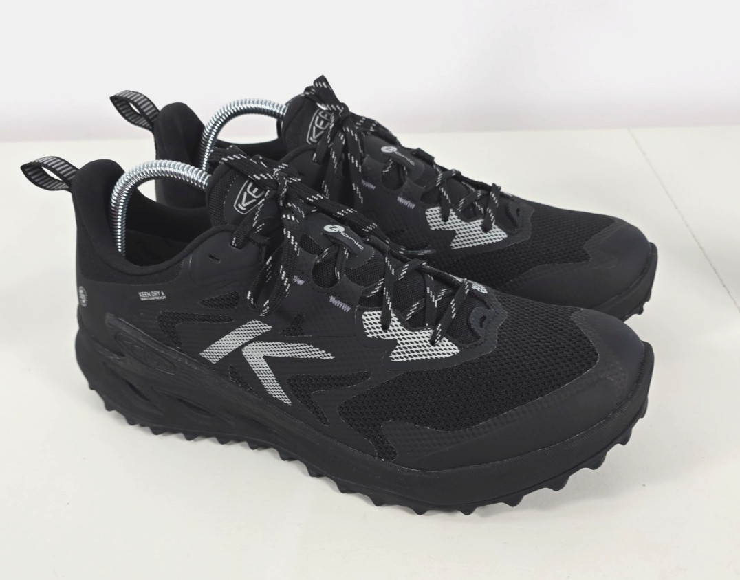 Keen Mens ZIONIC NXT Waterproof Black Hiking Trail Sneakers Sz 11