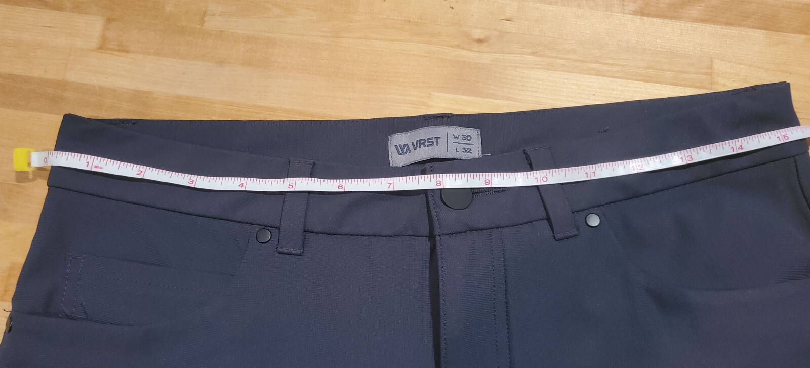 VRST 30X32 Mens Graphic Charcoal Commuter 2-Way Stretch 5-Pocket Slim Fit Pants
