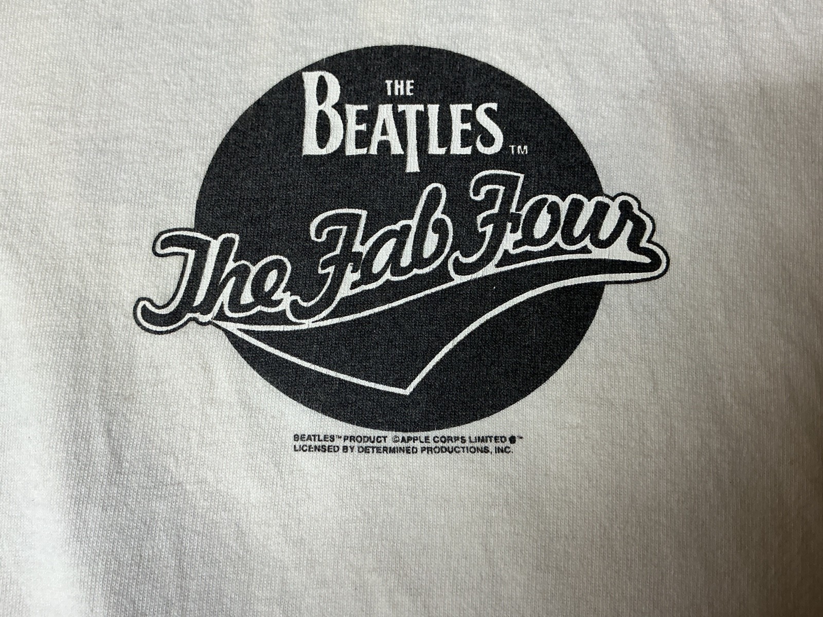 The Beatles Fab 4 Vintage Shirt 1990 XL Baseball Style Free Shipping returns