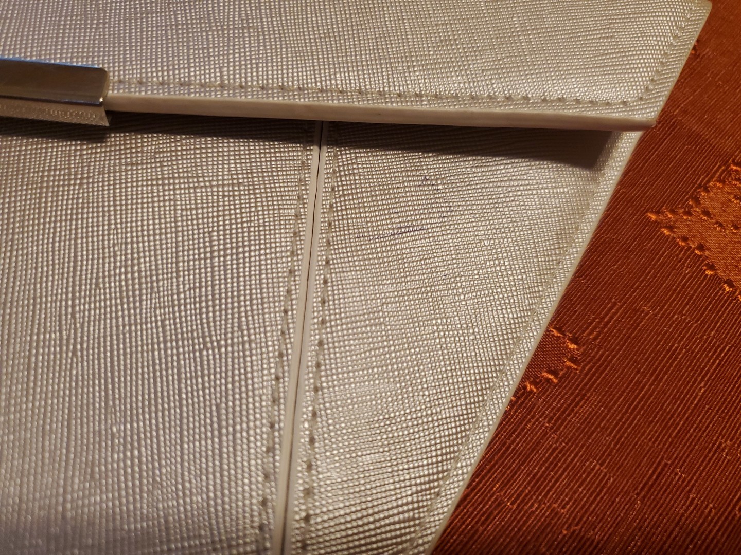 Clutch Bag Silver 100% Polyurethane