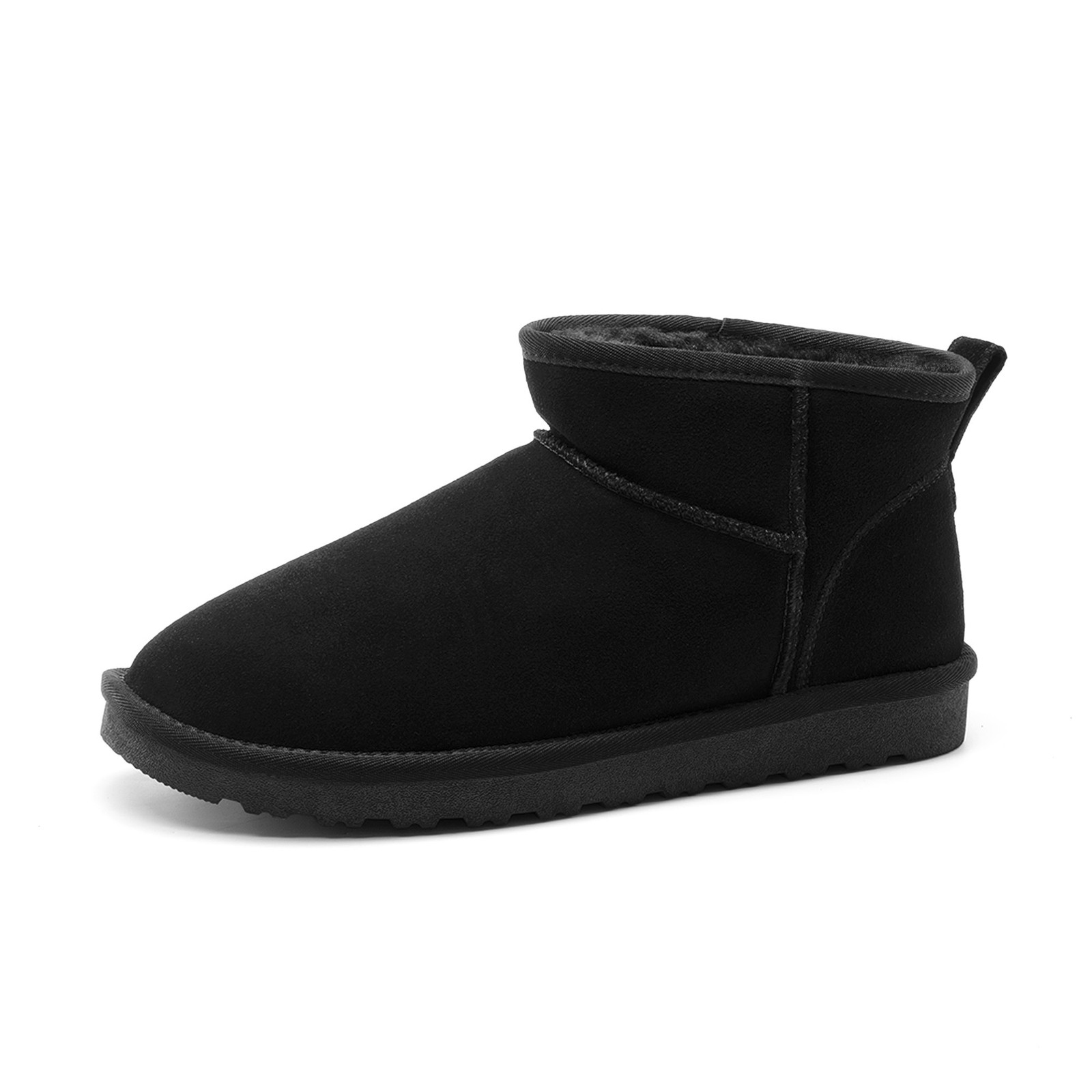 Men’s Suede Classic FUZZY Boot Outdoor Snow Boots Winter Shoes
