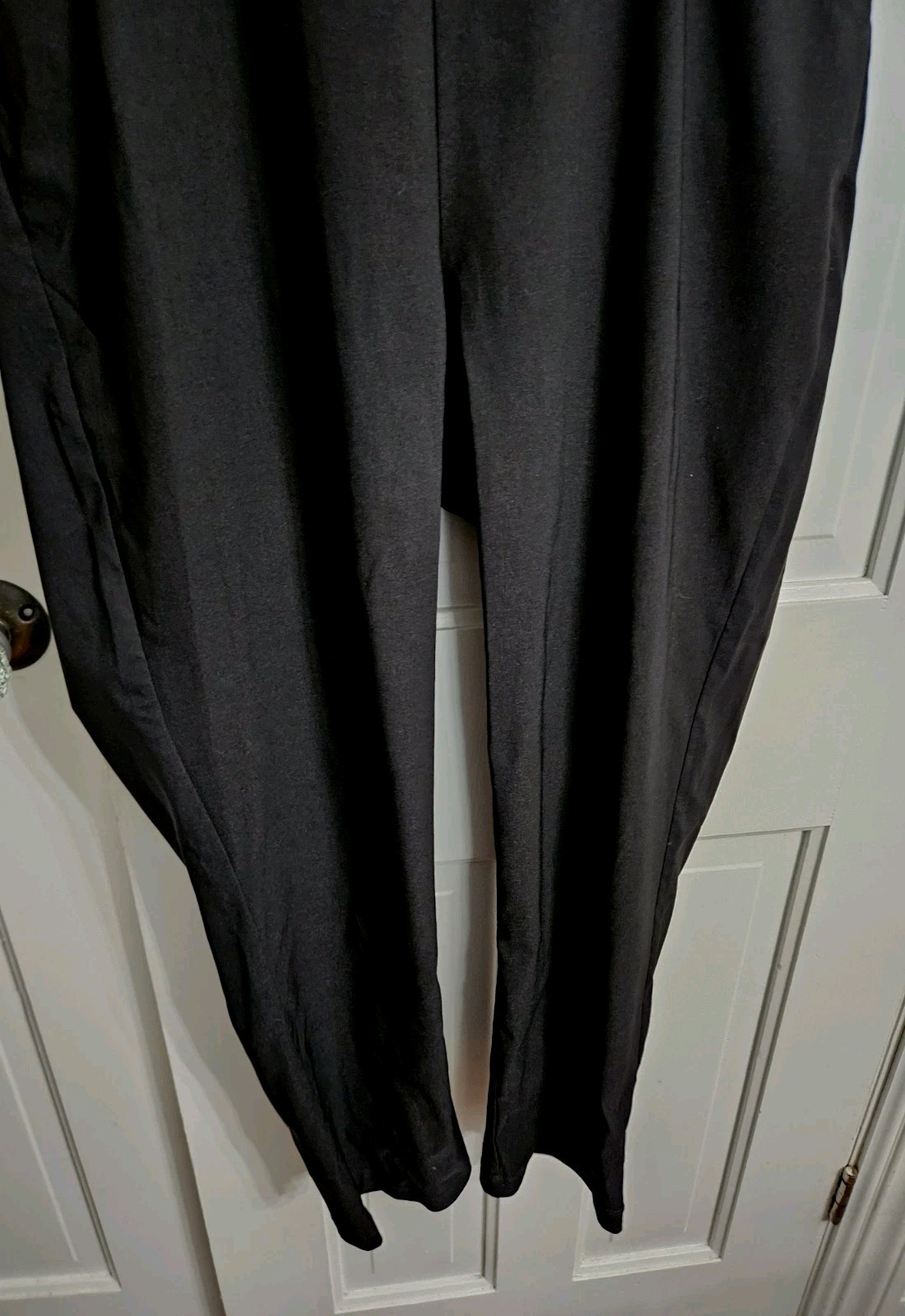 Unique Brand Halter Top Jumpsuit Low Back Vintage Style Black Sz Large 10 12 NWT