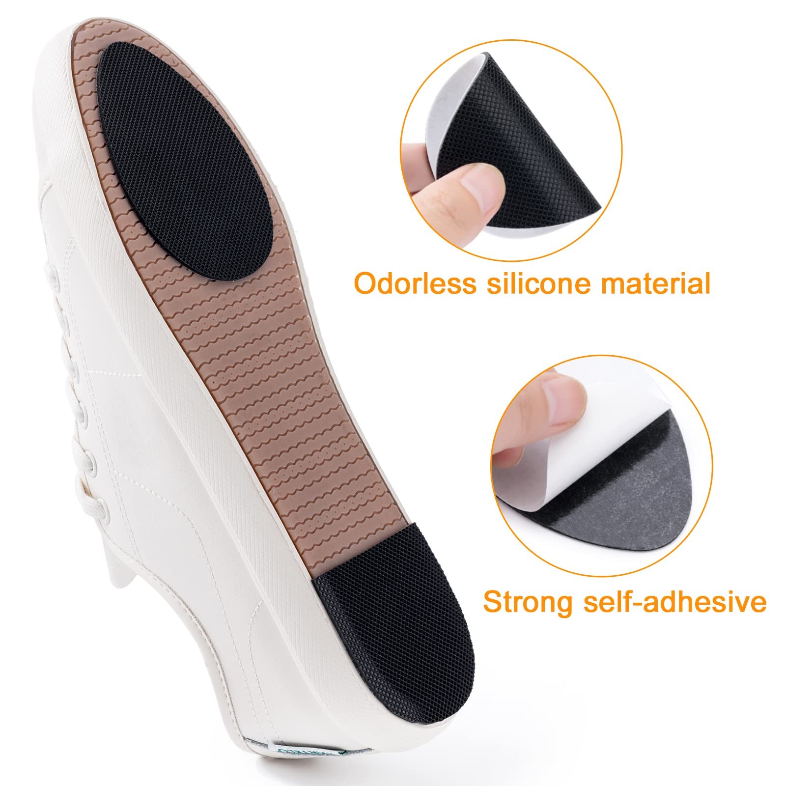 3Pairs Non-Slip Shoe Pads Self Adhesive Sole Protector for Bottom of Shoes Heels