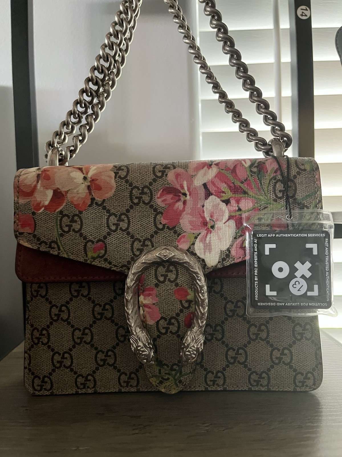 Gucci GG Supreme Blooms Dionysus Medium Shoulder Bag