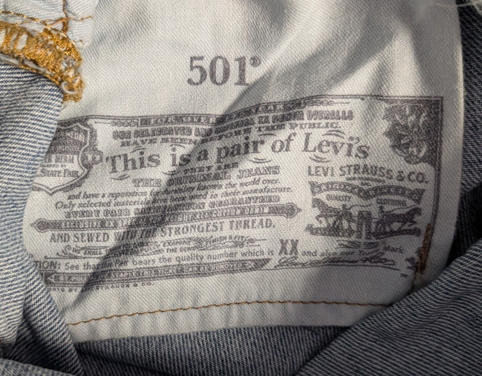 Levi’s 501 Original Men’s Blue Straight Leg Jeans Size 29 x 32
