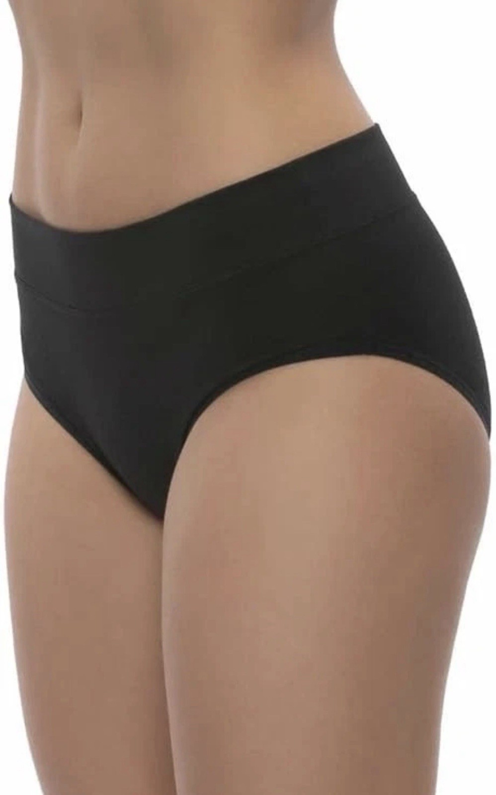 NEW Felina Women’s 5 Pack Full Coverage Hipster Panties Underwear Black/Tan M