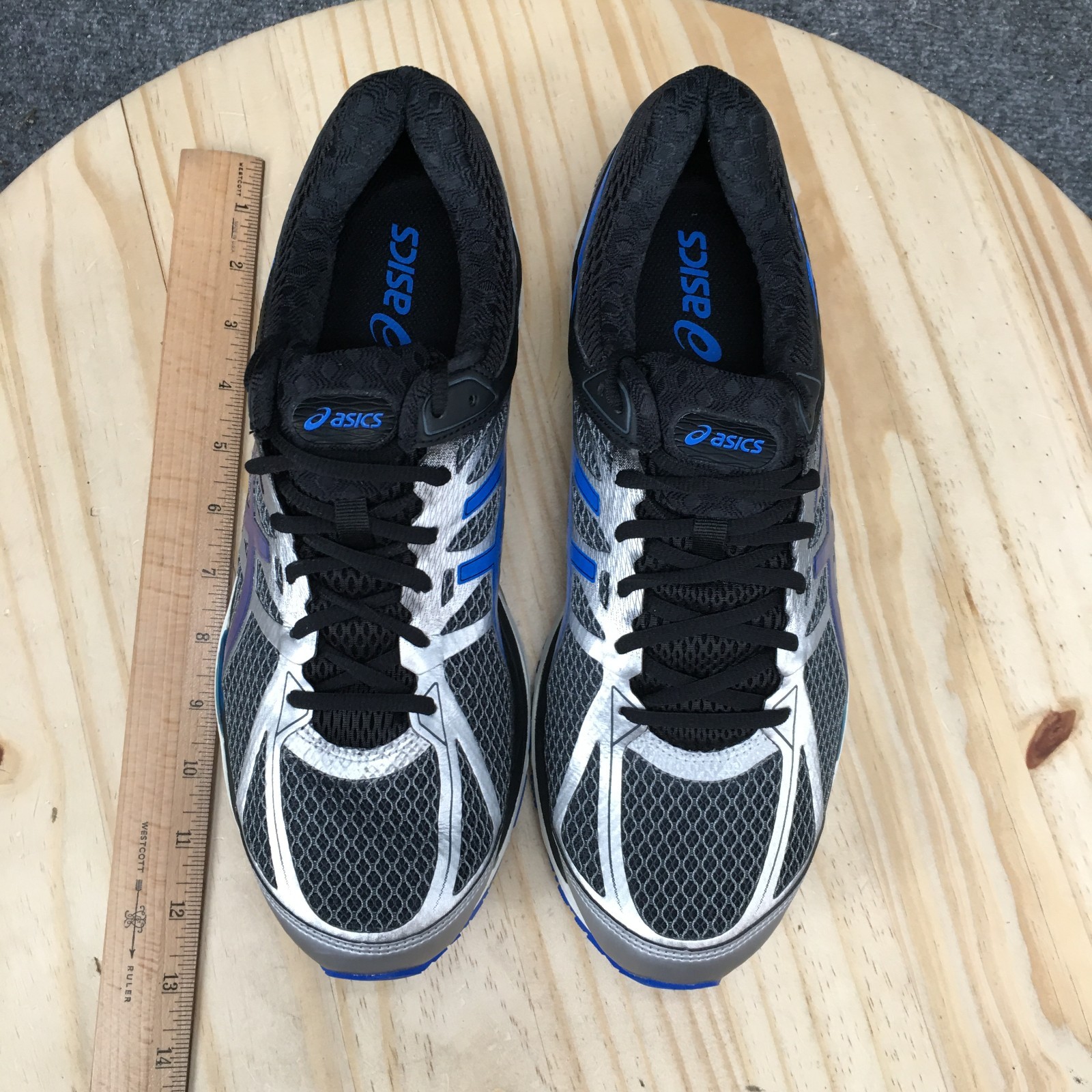 Asics Gel-Cumulus 17 Running Shoes Mens 11.5 Low Sneakers Lace Up Blue Black NEW