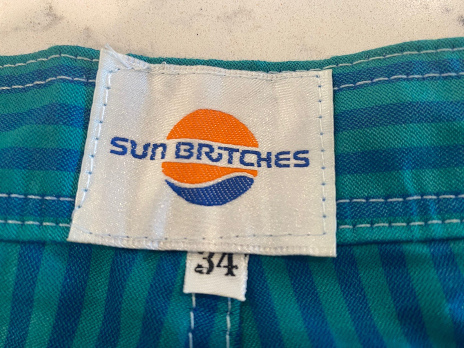 Sun Britches Mens Shorts 34 USA Made in W Palm Beach FL Vintage 70s