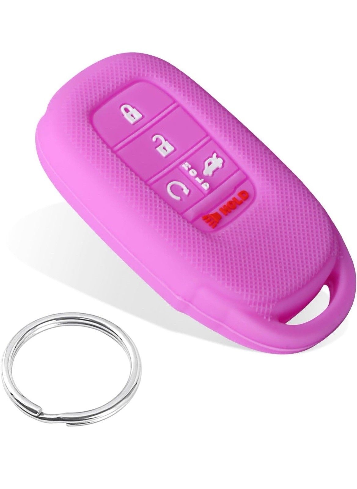 Silicone Rubber Key Fob Cover Compatible with (5 Buttons)