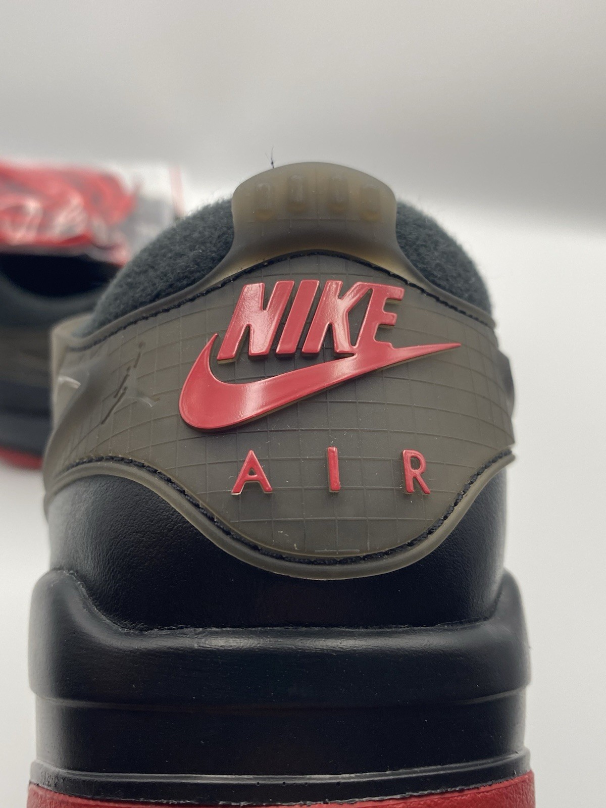 Nike Air Jordan 4 RM Low Top Lace-Up Sneakers Black/Gray/Red Extra Laces