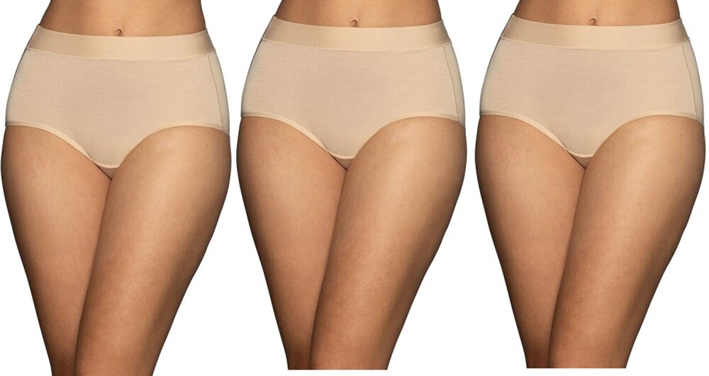 3 Pairs Vanity Fair Women’s Beyond Comfort Brief Modal 13251