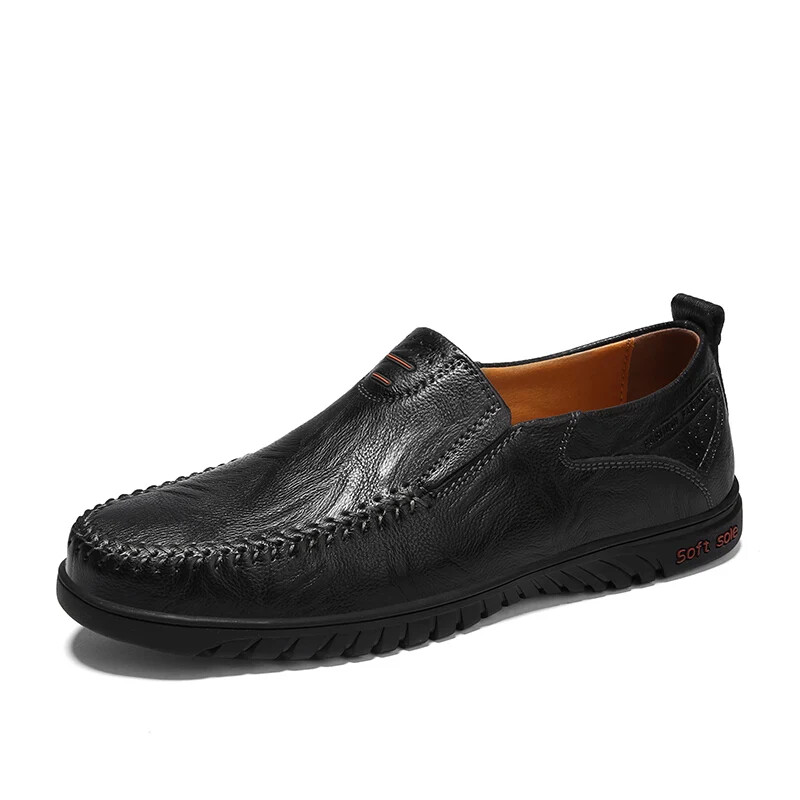 Men’s Loafers Moccasins Shoes Genuine Leather Casual Breathable Driving Shoes