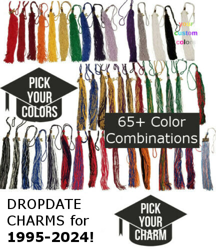 2018 2017 2016 2015 2014 2013 2012 2011 Graduation Tassel Mortarboard Cap 9″