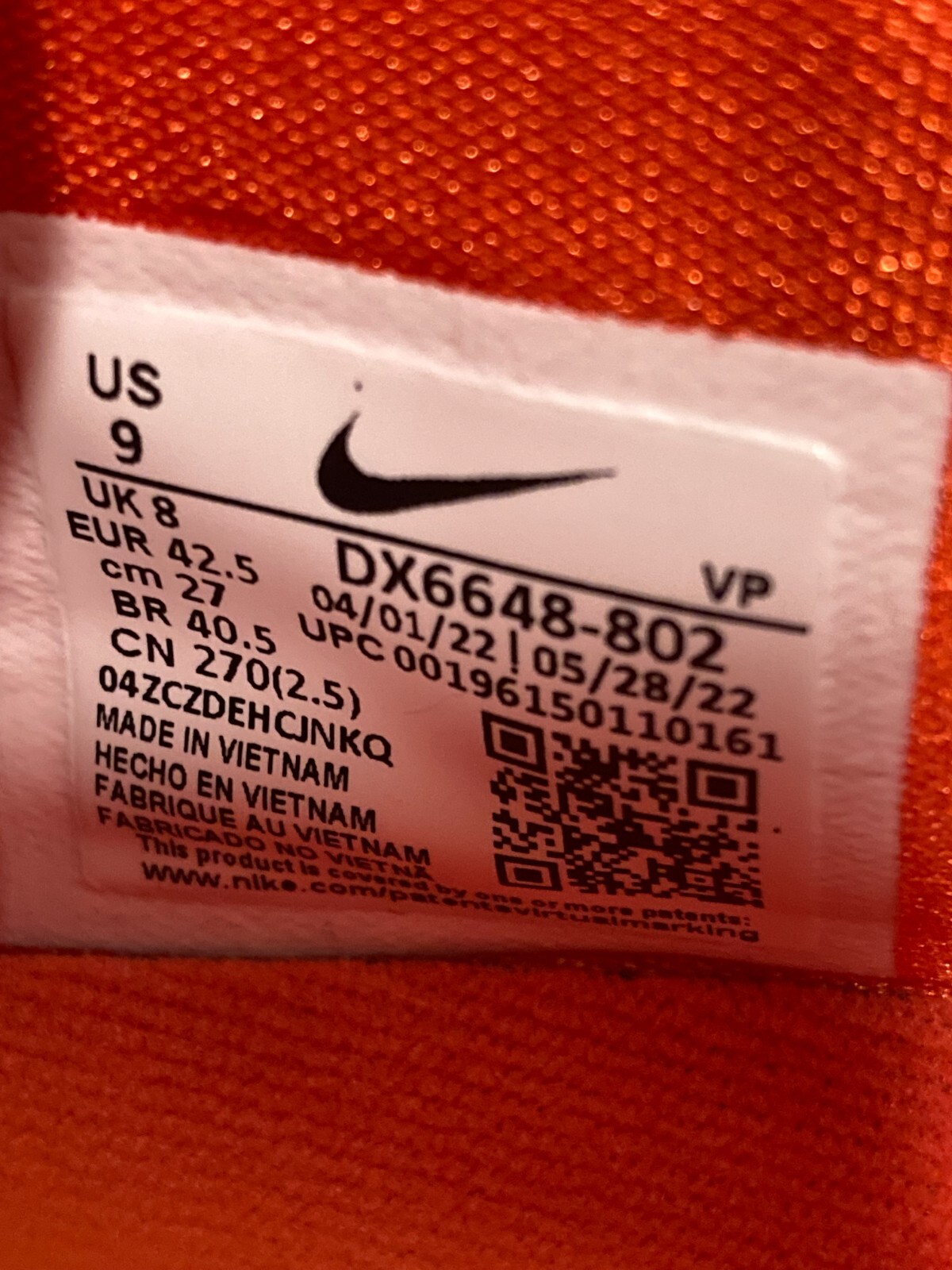 Sz 9 Men – Nike KD 15 PROMO Team Orange Kevin Durant Basketball Shoes DX6648-802