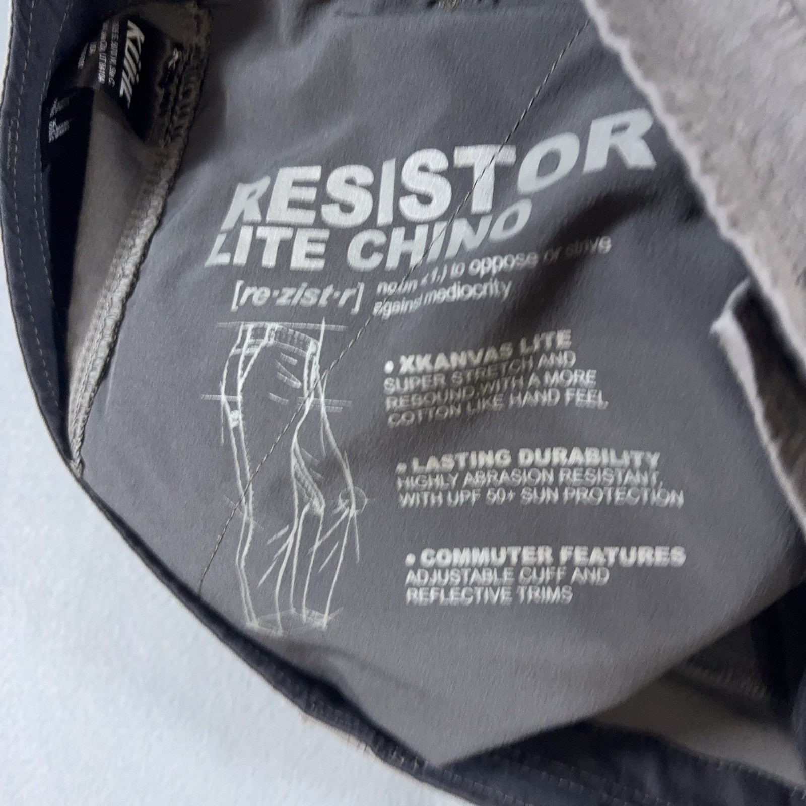 Kuhl Resistor Lite Chino Pants Mens 38×31 Gray Hiking Gorpcore Stretch-SIZE NOTE
