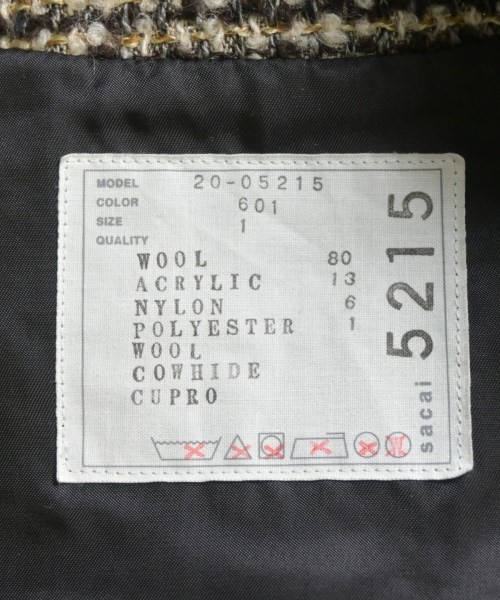 sacai Blouson (Other) BrownxBlackxWhite(Tweed) 1(Approx. S) 2200668945028