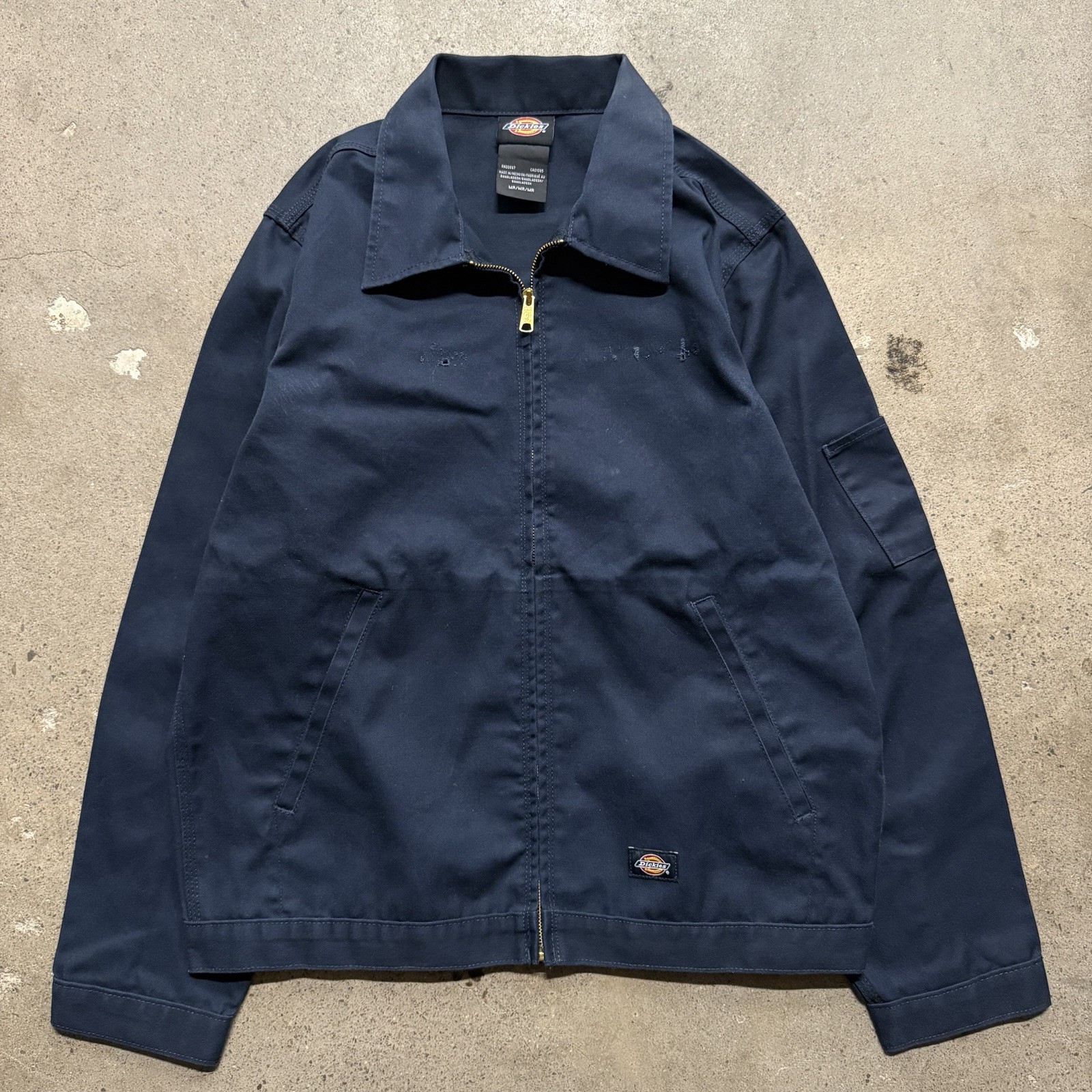 Dickies Insulated Eisenhower Front Zip Jacket – Blue, Size L
