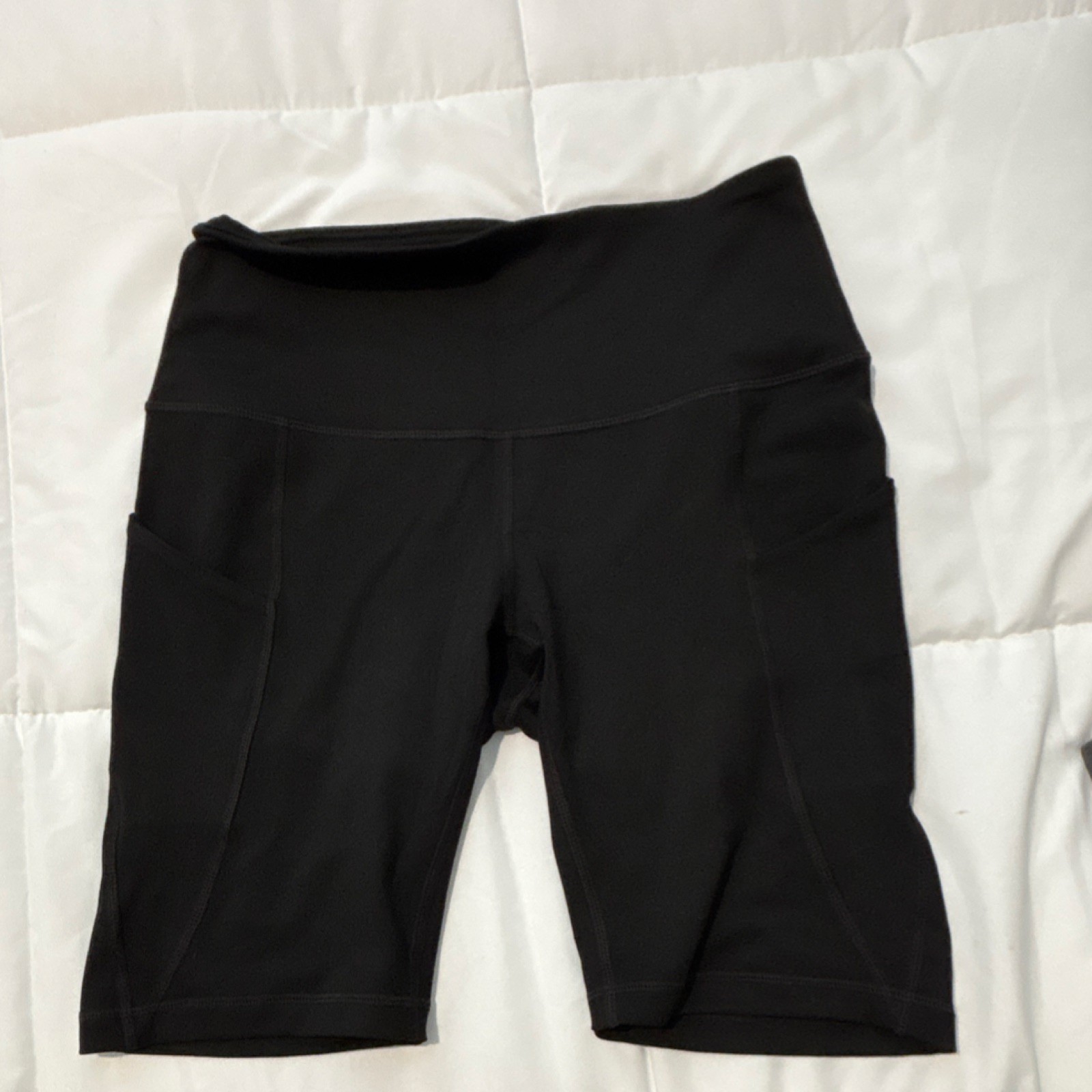 ODODOS Women’s Black Athletic Shorts Pockets Solid Performance Size M
