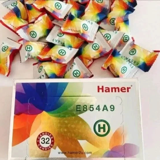 Ginseng Coffee (1 box 32 Pieces) – HMR Rainbow Candy Chew for Men Free Shipping