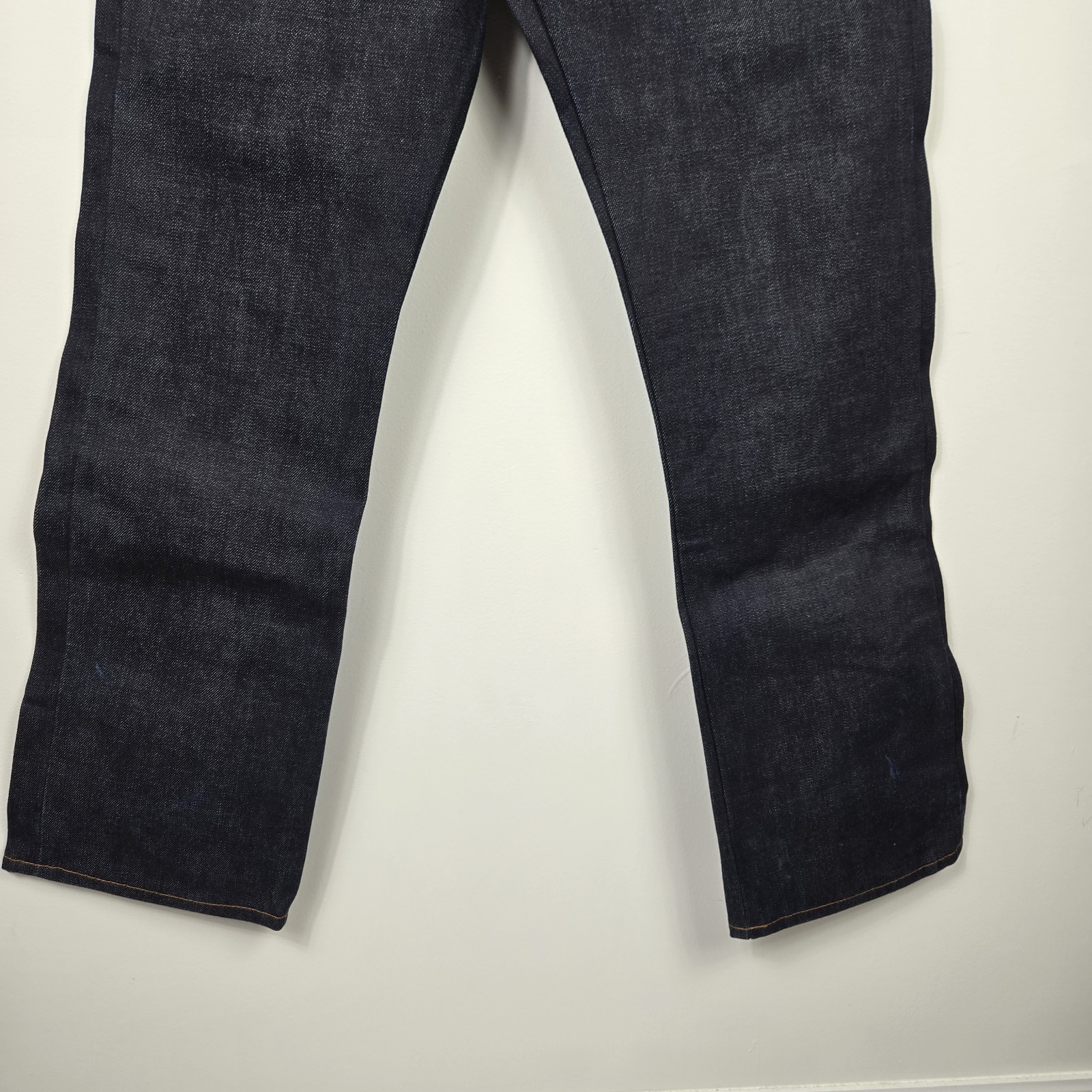 Naked & Famous Slim Guy Deep Indigo Selvedge Jeans 31×30 NWOT Hemmed