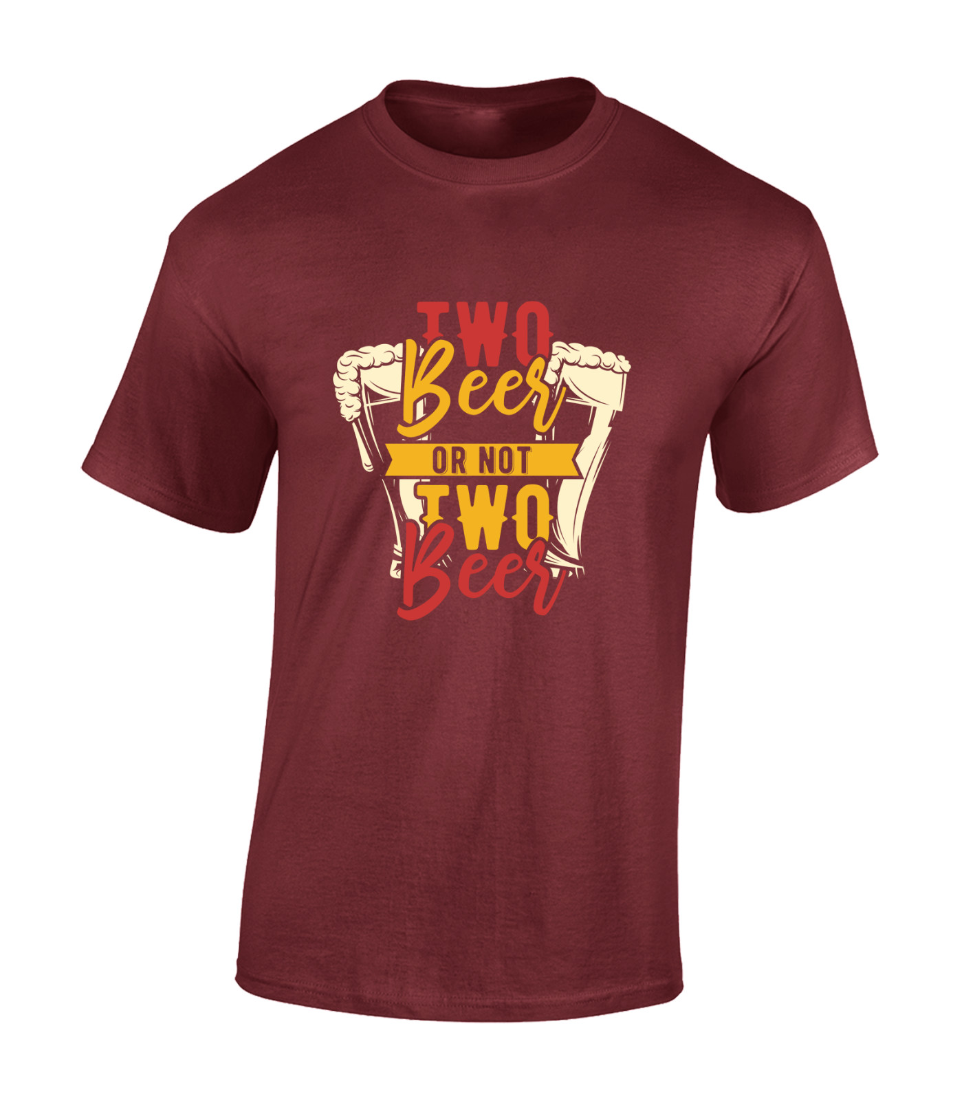 TWO BEER (DTF) OR NOT TO BEER MENS T SHIRT FUNNY DRINKING GIFT IDEA DESIGN DAD