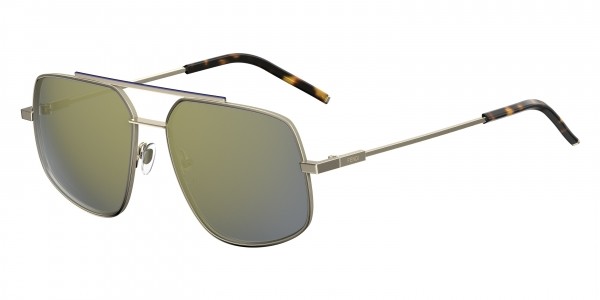 New FENDI FF M0007/S 3YG/JO Aviator Sunglasses, Light Gold / Grey Bronze Mirror