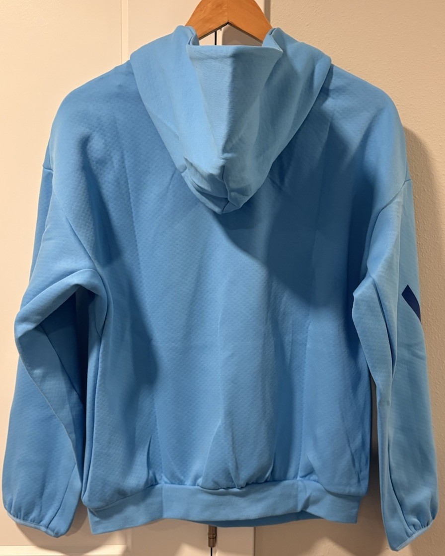 Adidas Messi ZNE Performance Hoodie Sweatshirt Blue KB2136 Kids Size L NWT