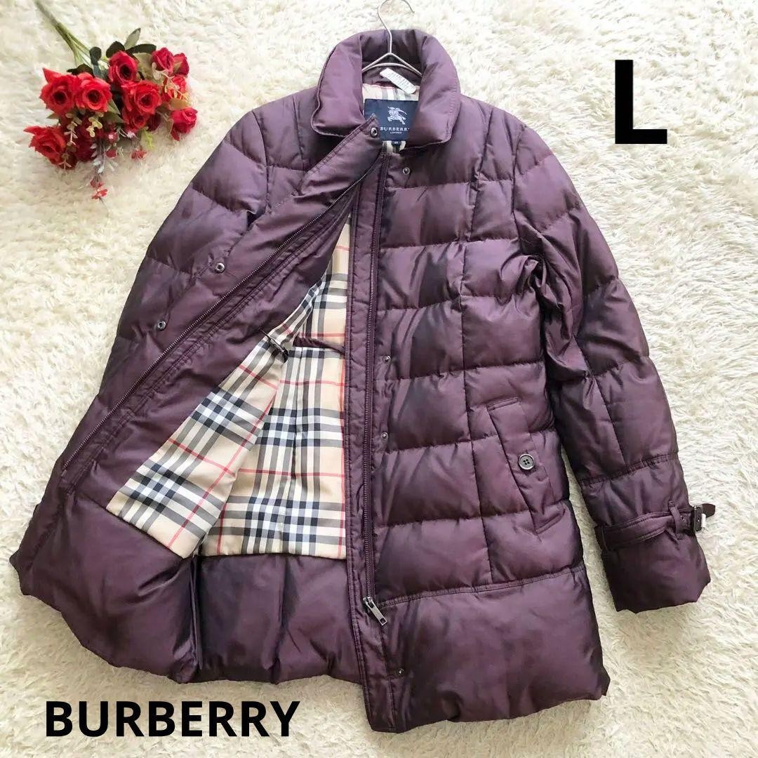 BURBERRY LONDON down coat L glossy