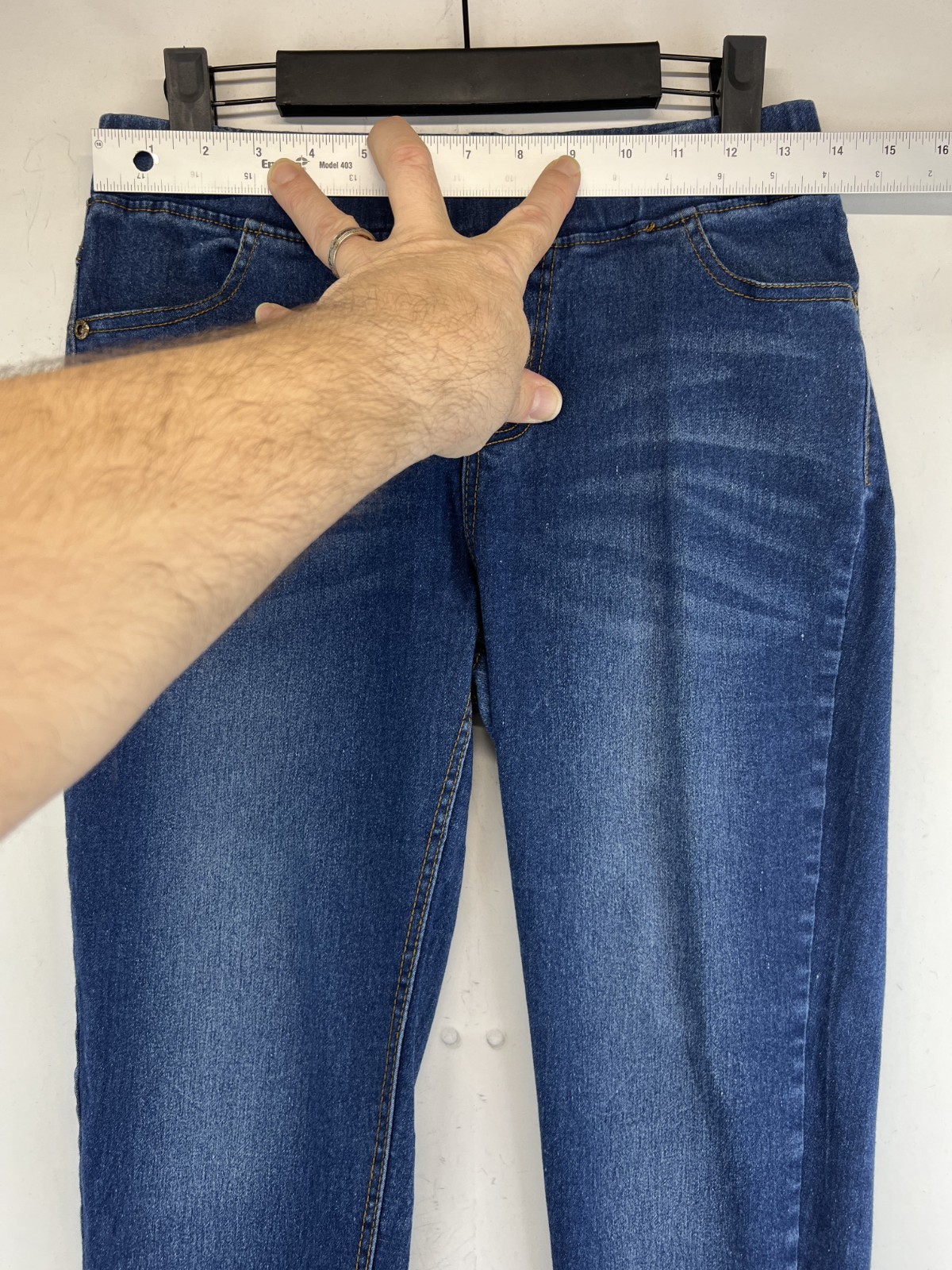 Jvini Fashion Jeans – Womens Size M – Blue – Pull On Jegging – Stretch (4585)