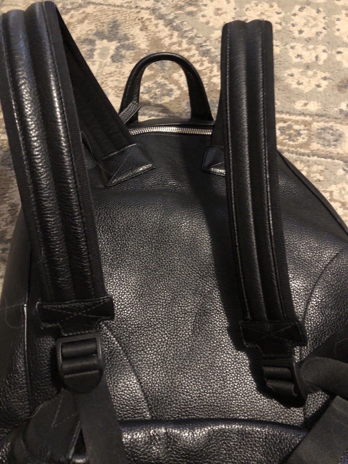 Montblanc Leather Rucksack Backpack app 30x40x17 cm Black Used meisterstruck