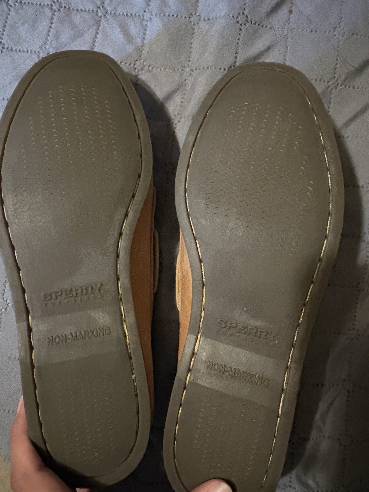 Sperry Top-Sider tan leather boat shoes size US 8 #preppy #nautical