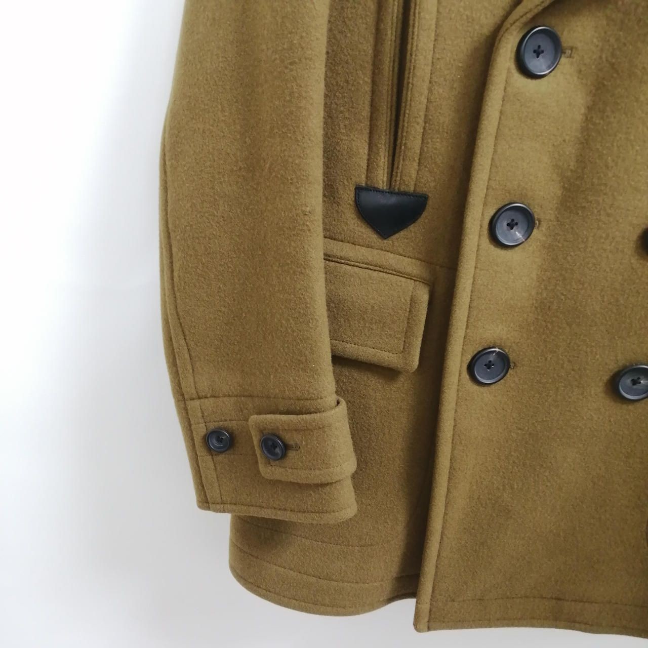 SCYE BASICS Cashmere Blend Wool Short Coat Camel Used
