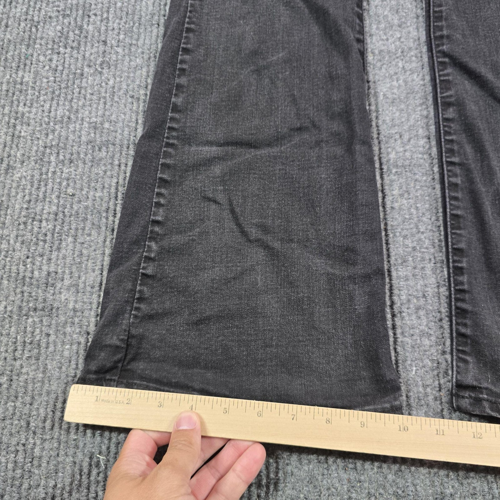 Levi’s 726 Flare Jeans Womens 31 Charcoal Black High Rise Denim Slim 28×29