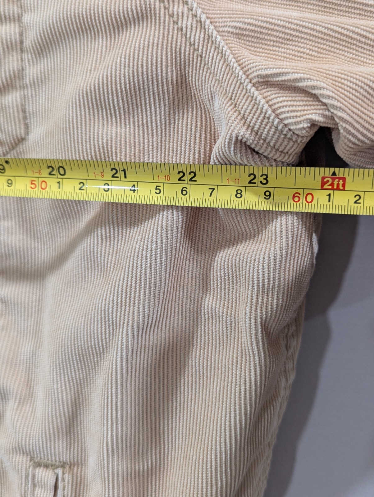 Levi’s White Tab Corduroy Sherpa Lined Trucker Jacket Beige Size L w/ Pockets