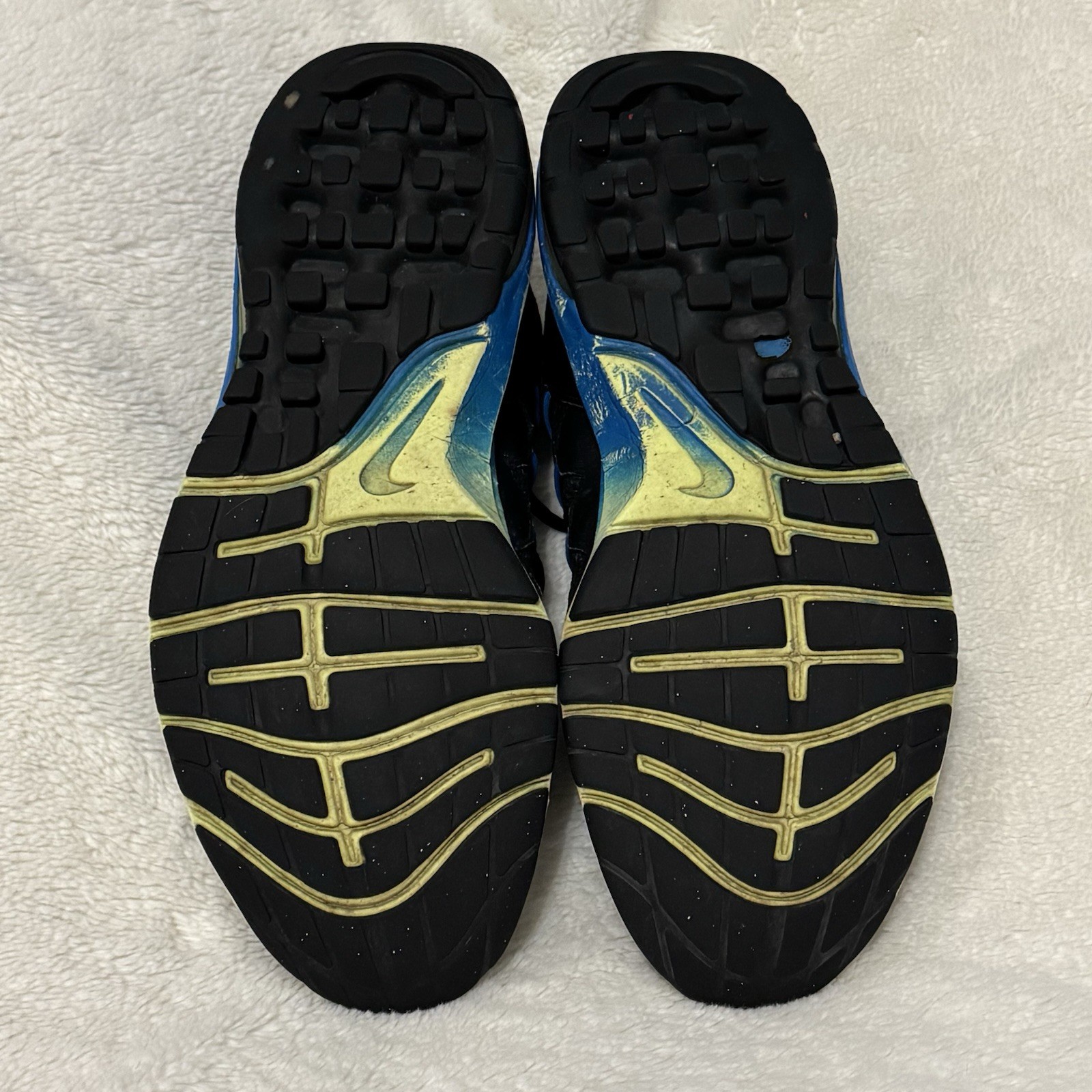 NIKE Air Max Dynasty Premium Sneakers Men’s 11.5 Black Blue Green 829711-007