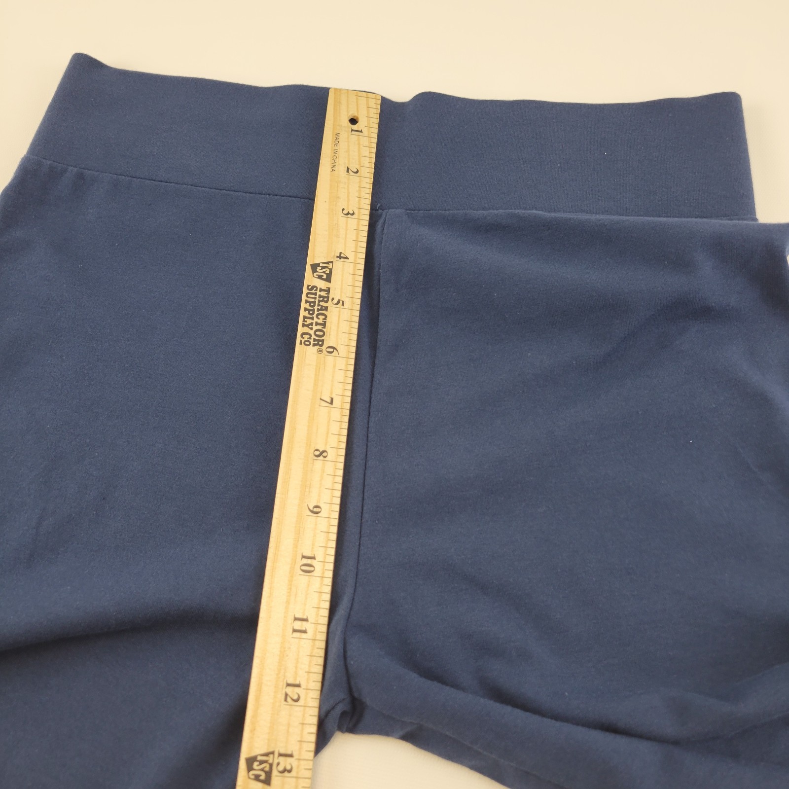 LOGO Layers A251899 Navy Blue Cropped Leggings XS Cotton Spandex Pull On Pants