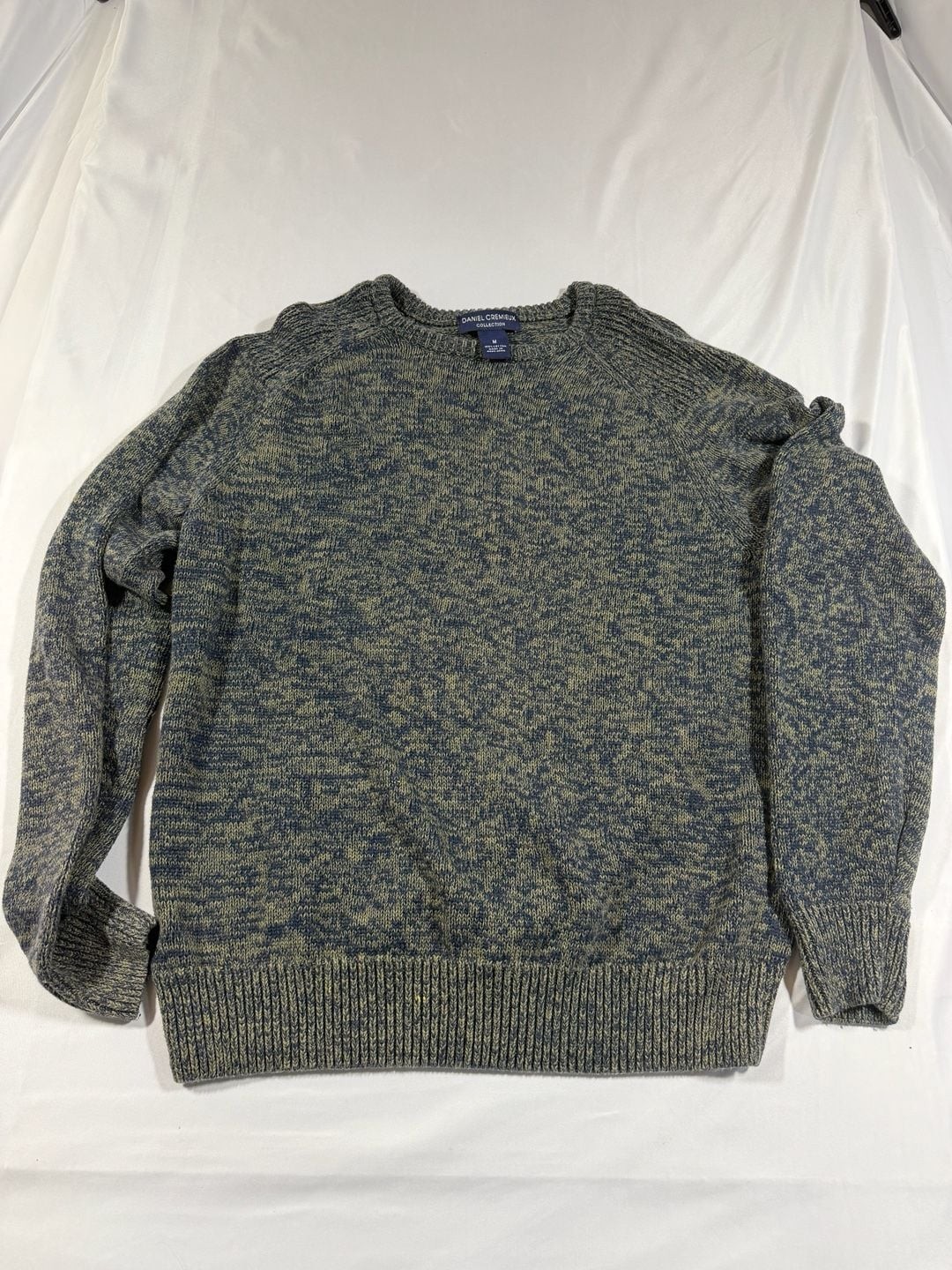 Daniel Cremieux Collection Men’s Crewneck Marled Cotton Knit Sweater