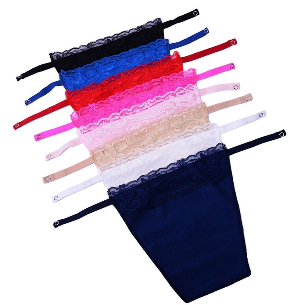 8 Pack Womens Lace Cami Clip-on Mock Camisole Overlay Modesty Panel Fashion Gift