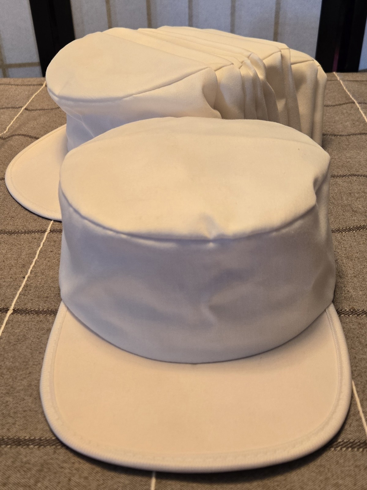 Painters Caps Hats USA One Size Fits Adult Men White 5 Blanks