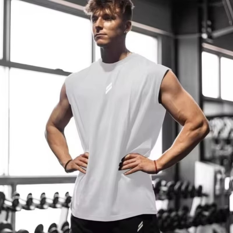 Summer Men’s Tank Top Quick Dry Breathable Sleeveless Shirt Gym Fitness Vest