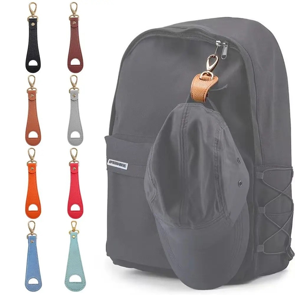 PU Leather Hat Clip Travel Handbag Hat Holder Hands Free Storage Clip Buckle