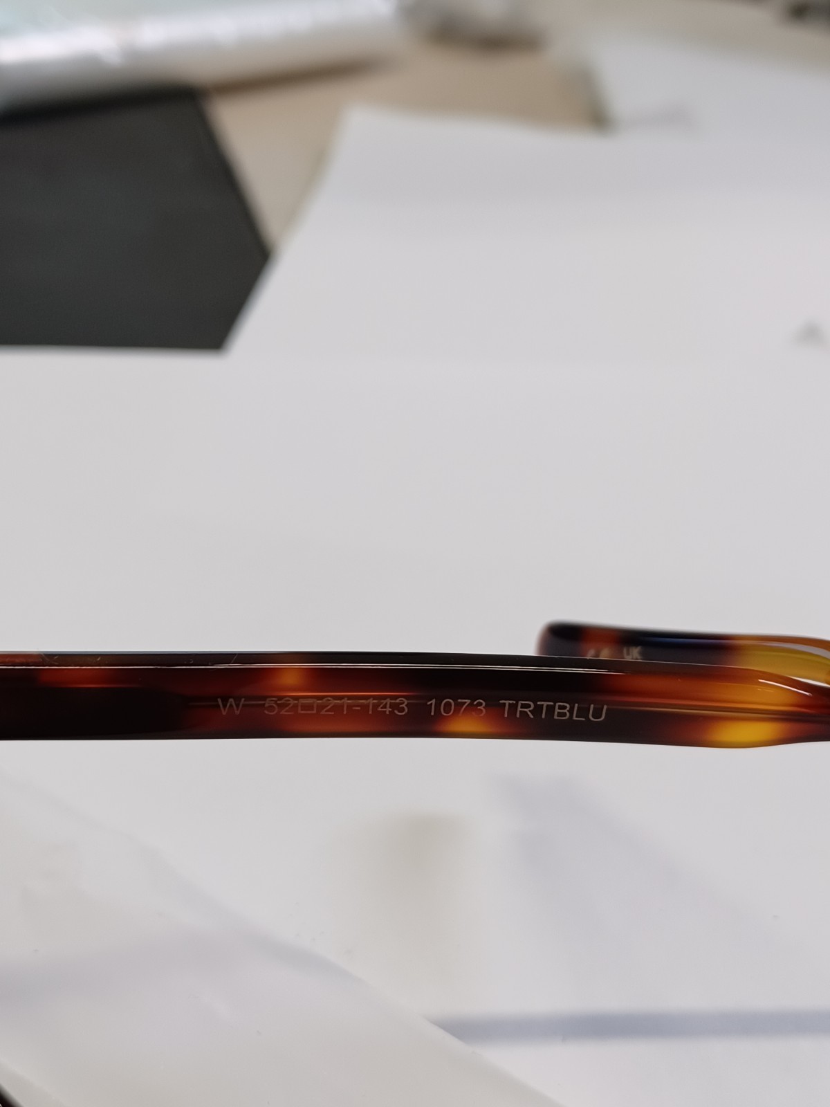 WMP Francis Brown Tortoise / Gradient Blue Lens 52-21-143 Sunglasses