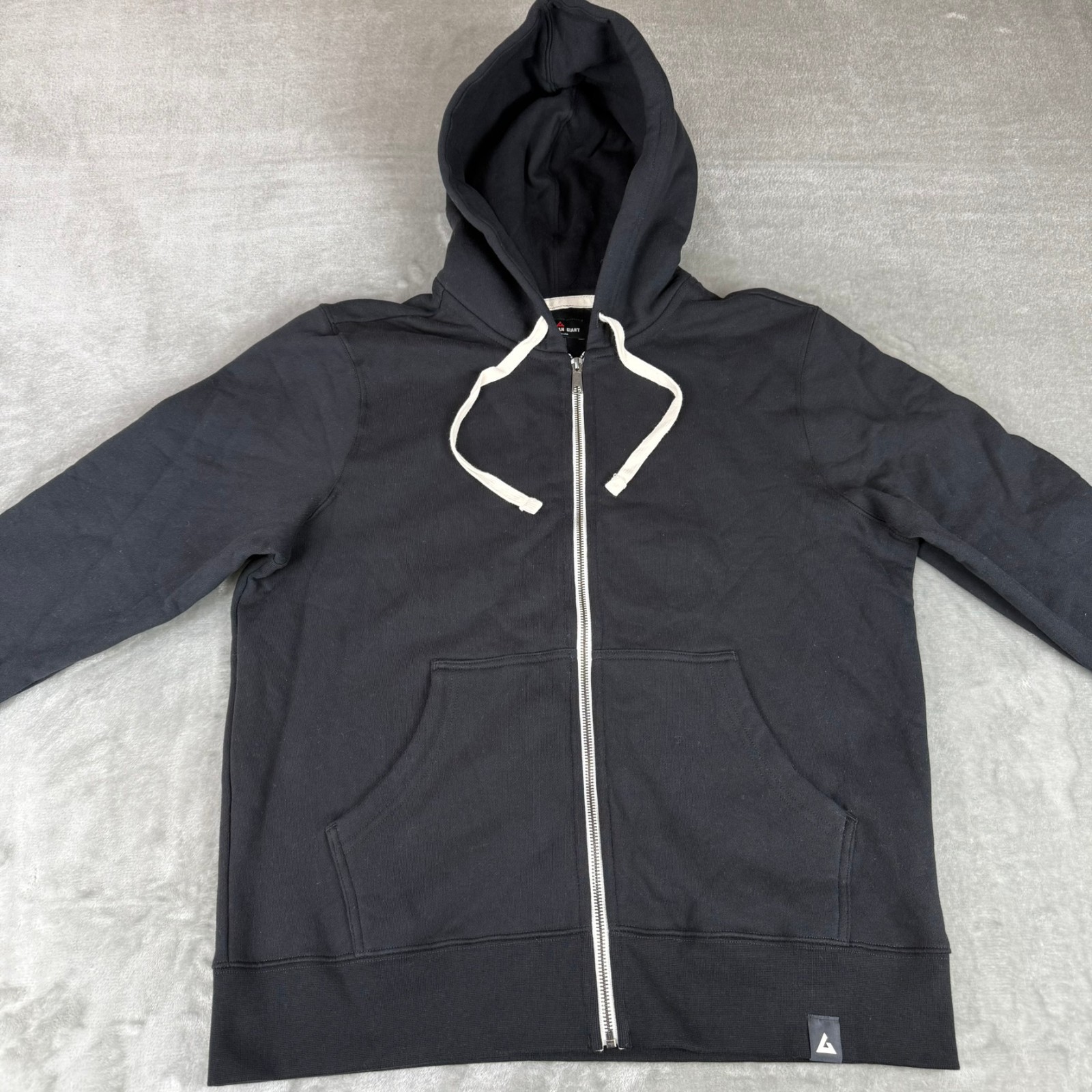 American Giant Midweight Full Zip Hoodie Mens Large Black Fleece $135 USA NWOT