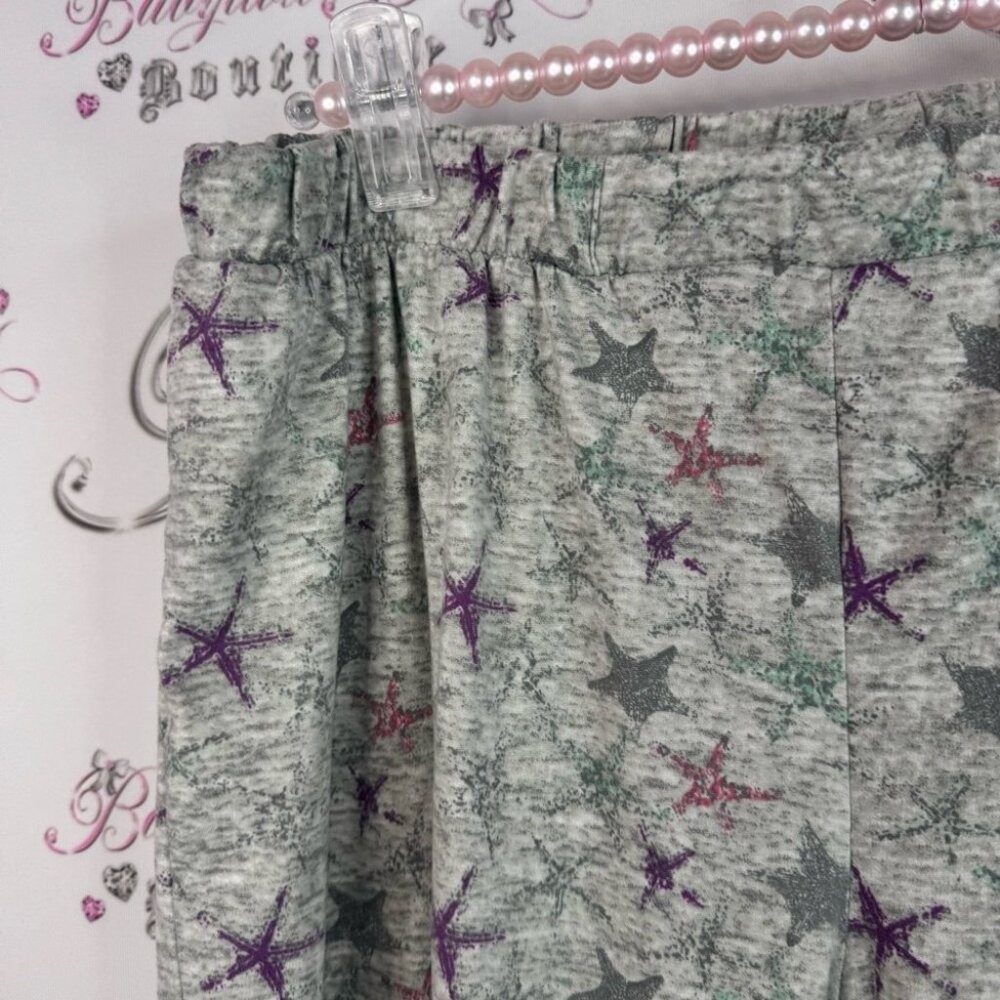 La Vie En Rose capri cropped pants starfish stars ⭐️ Gray Star Patterned Pants