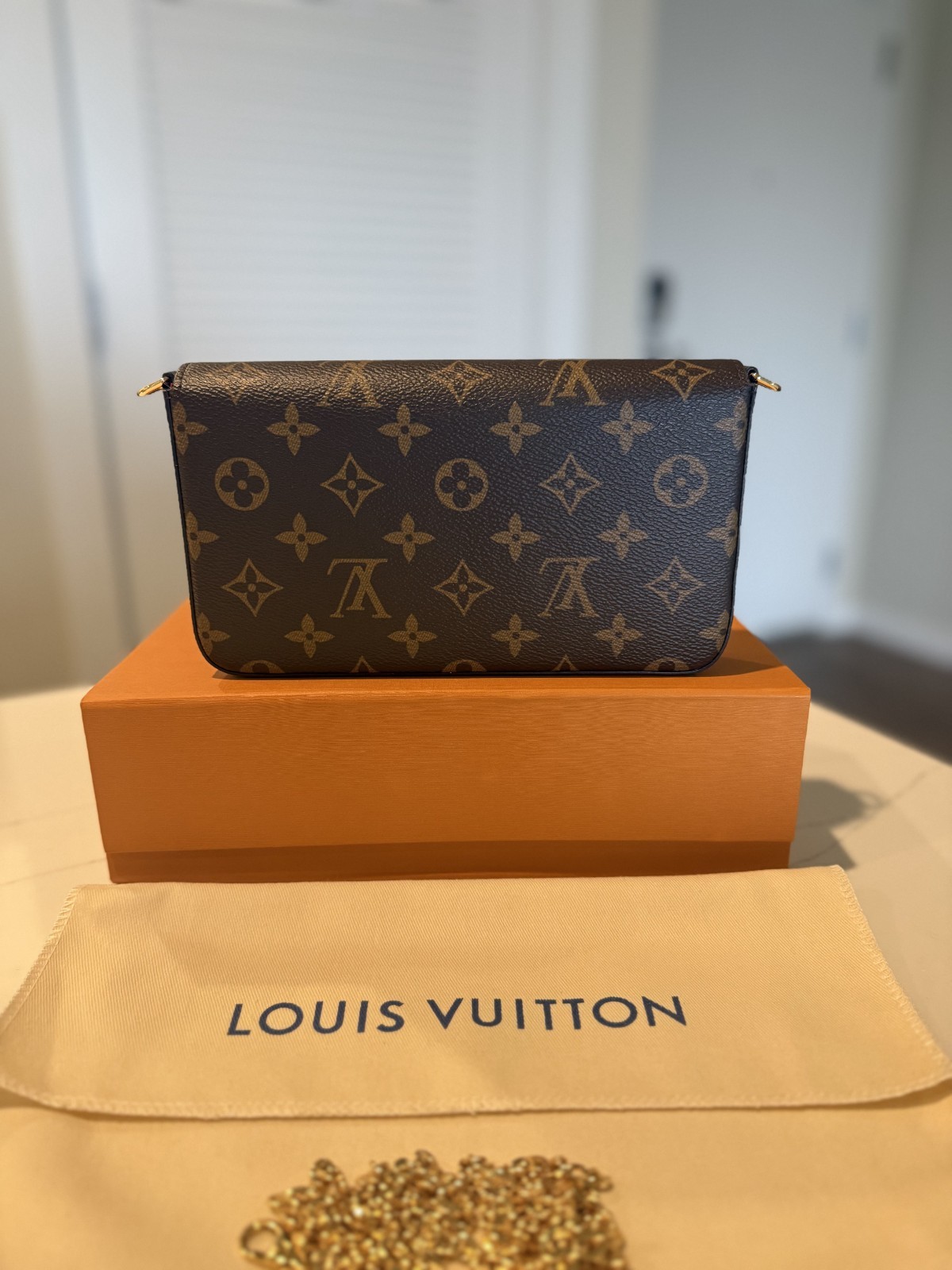 Louis Vuitton Pochette Félicie Monogram Empreinte Leather FULL SET