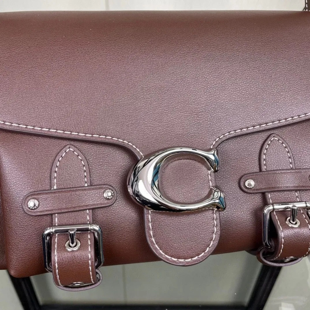 COACH Cargo Soft Tabby Leather Shoulder Bag Maple CT721 Outlet NEW