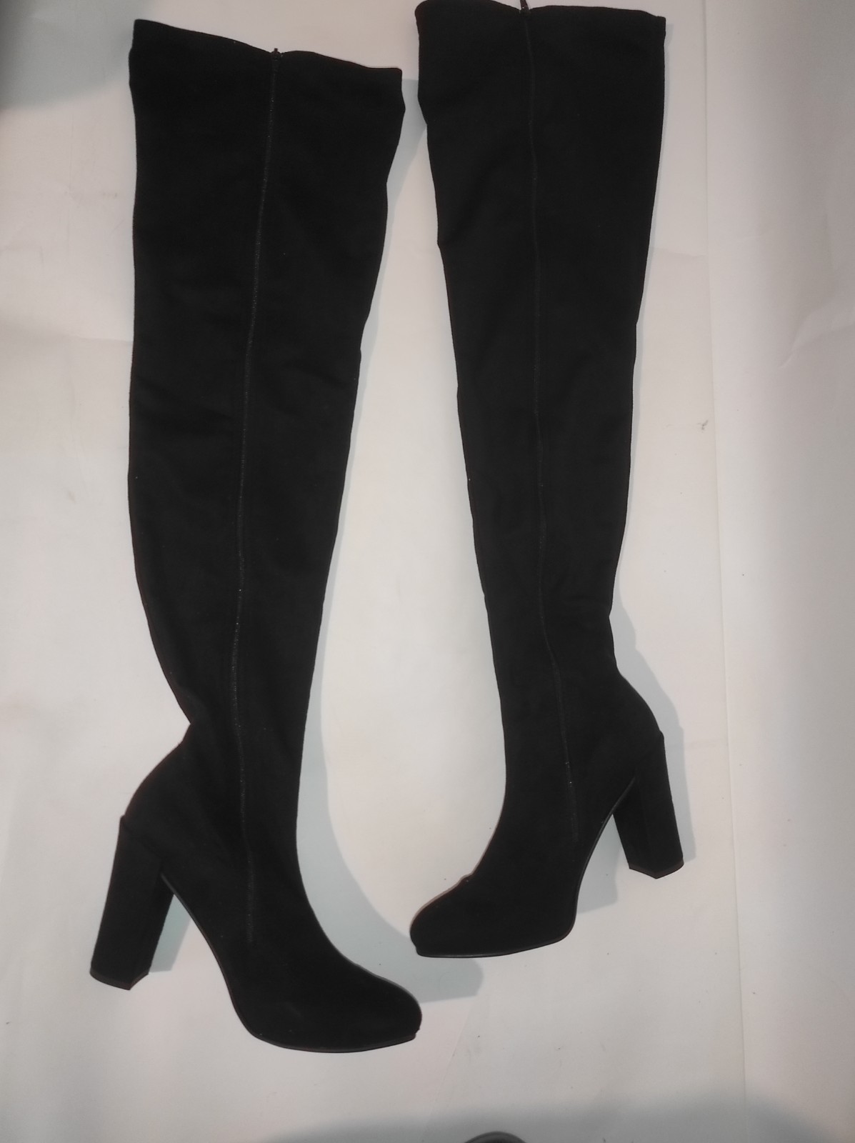 Suede Stretch Over The Knee Boots In Many Colours 11cm Block 37 38 39 40 41